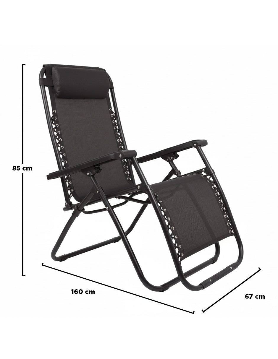 Par Sillas Camastros LTDC001 Negro