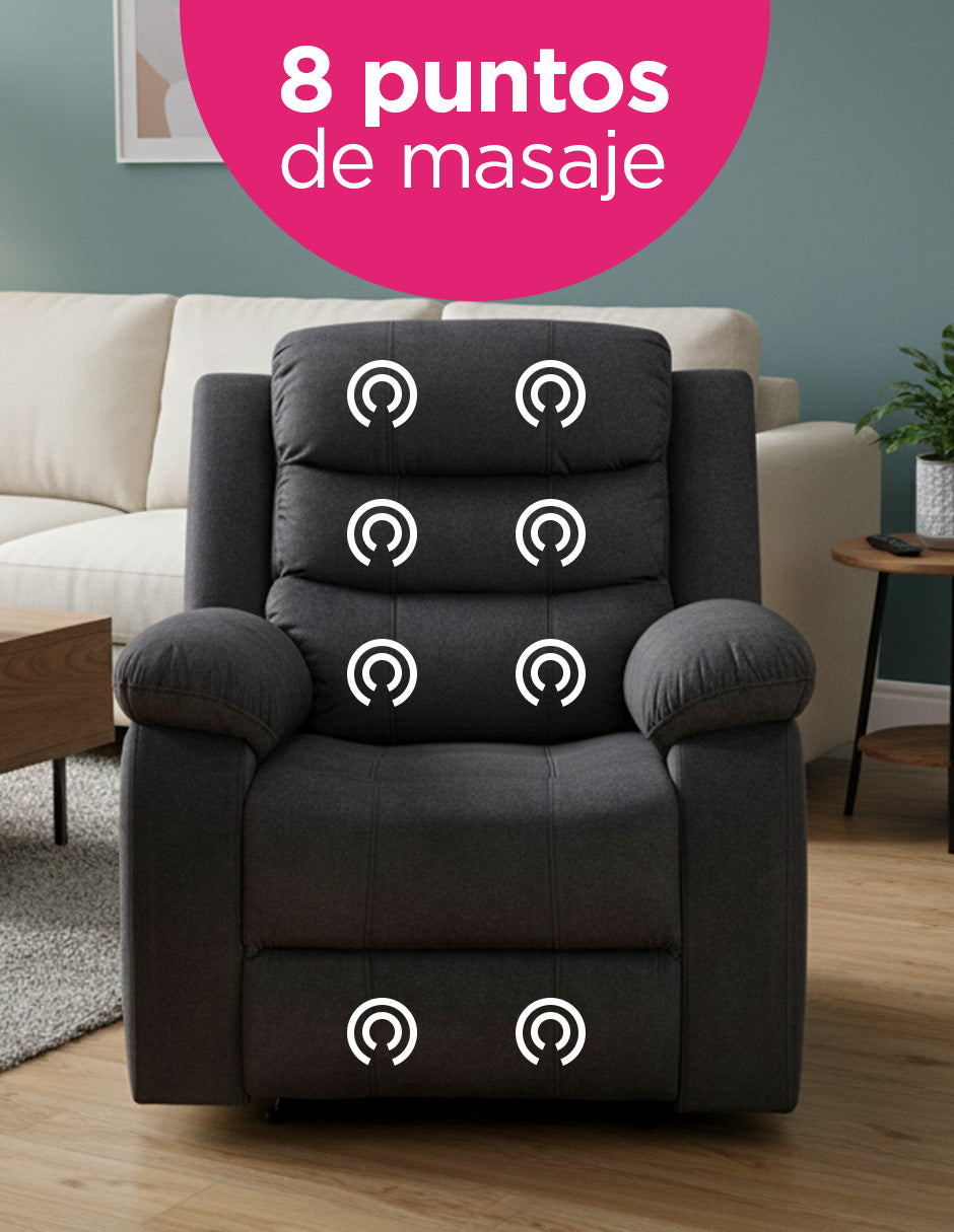 SILLON REPOSET LISBOA  NEGRO