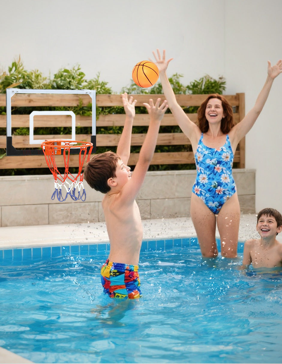 Mini Canasta de Basquetbol para Puerta y Pared Vänlig S-R2 - Tablero de Policarbonato 45x30 cm con Aro de Resorte