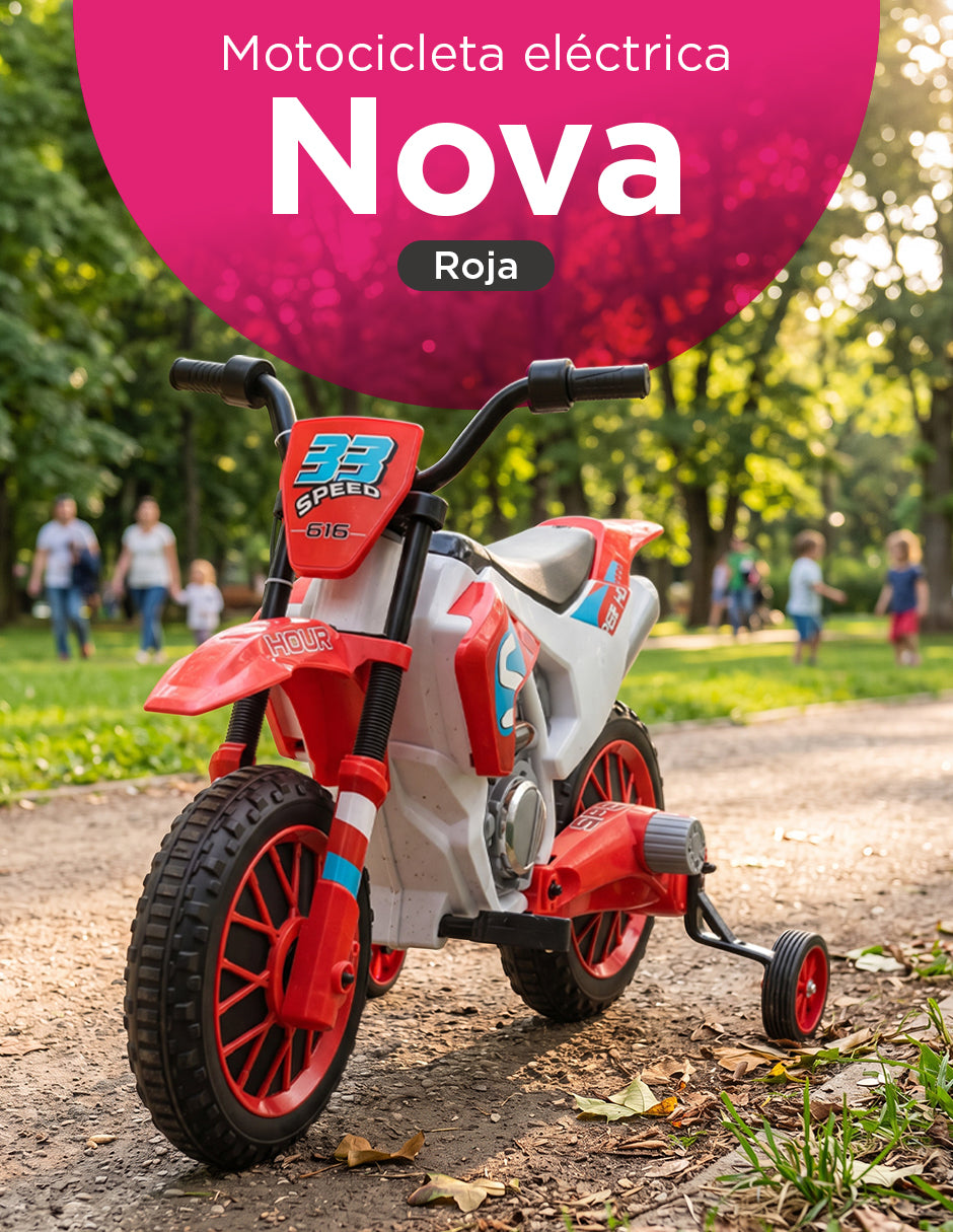 Moto Eléctrica Infantil Montable Nova 6V Vanlig Roja