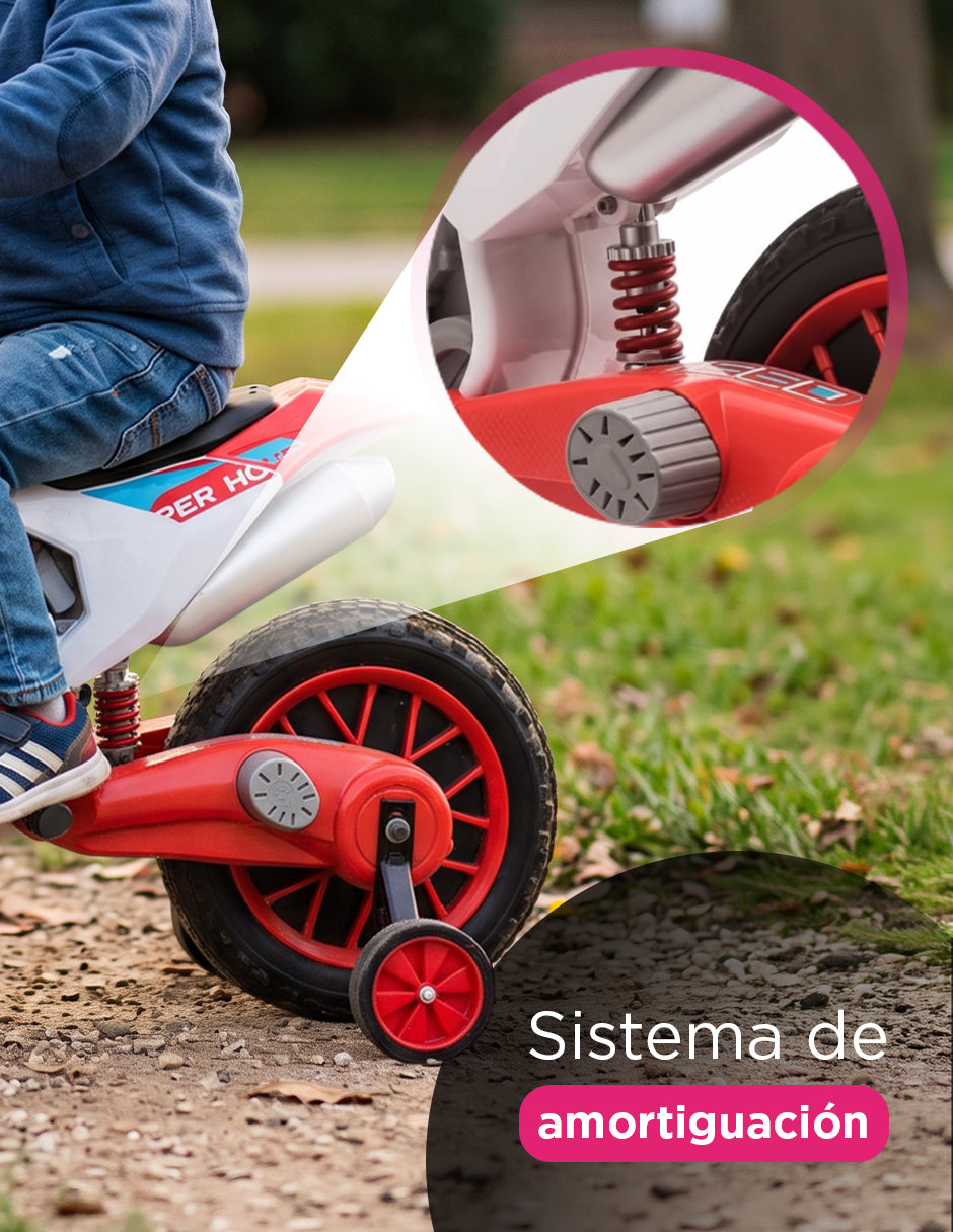 Moto Eléctrica Infantil Montable Nova 6V Vanlig Roja