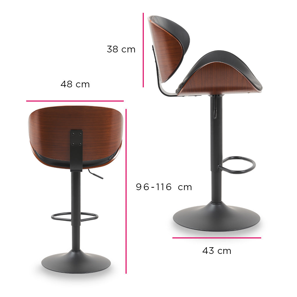 PAR DE SILLAS VINTAGE  VENETO NEGRO