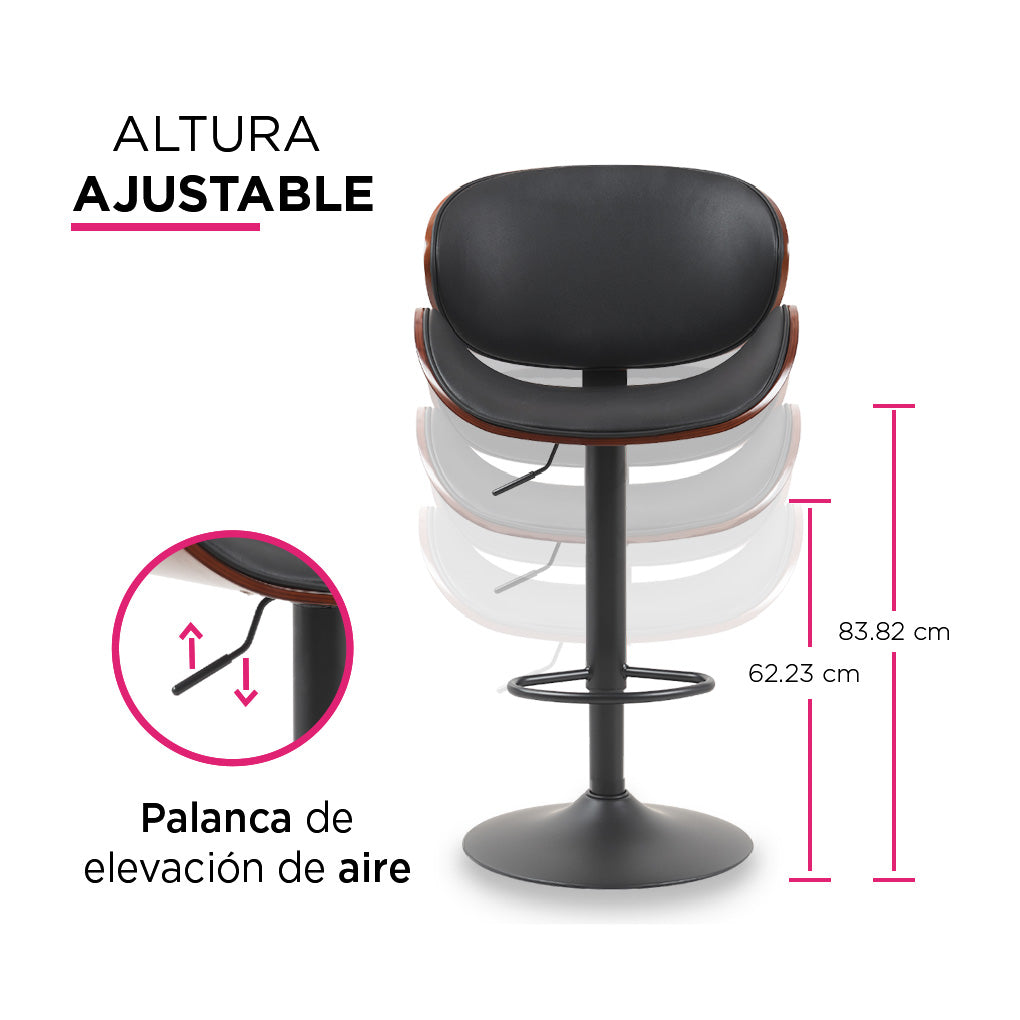 PAR DE SILLAS VINTAGE  VENETO NEGRO