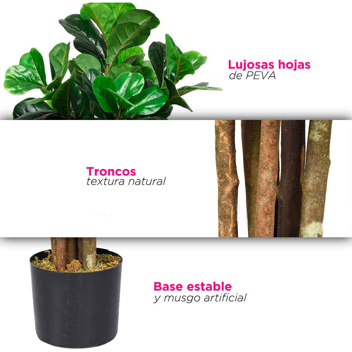Planta artificial higuera con maceta 1.5 m