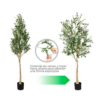 Planta artificial olivo con maceta 1.55 m