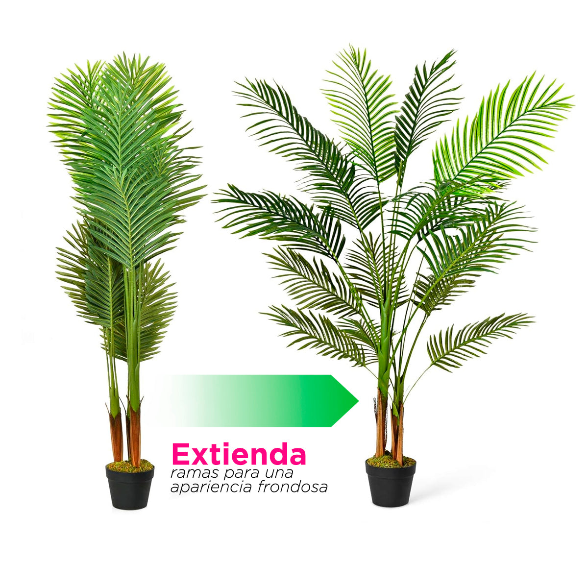 Planta artificial palmera con maceta 1.5 m