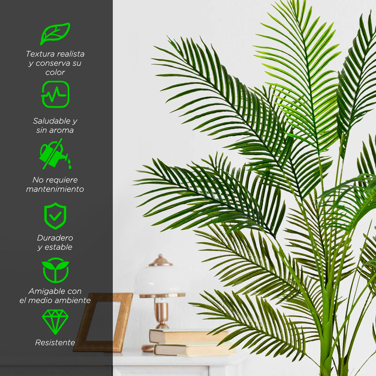 Planta artificial palmera con maceta 1.5 m