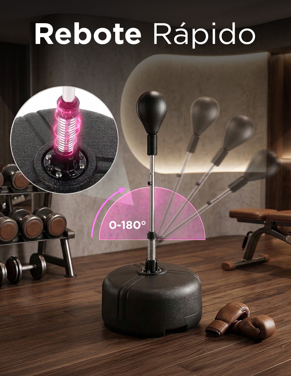 Pera de Box Con Base Ajustable Rebote 180° Gimnasio En Casa Vanlig