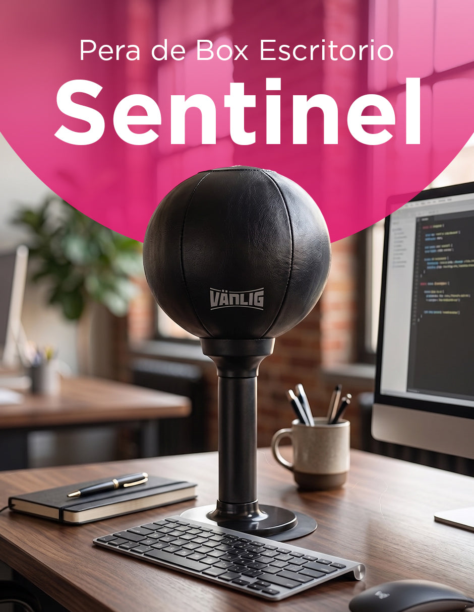 Pera de Box de Escritorio Antiestrés Ventosa 70 kg Sentinel Vanlig