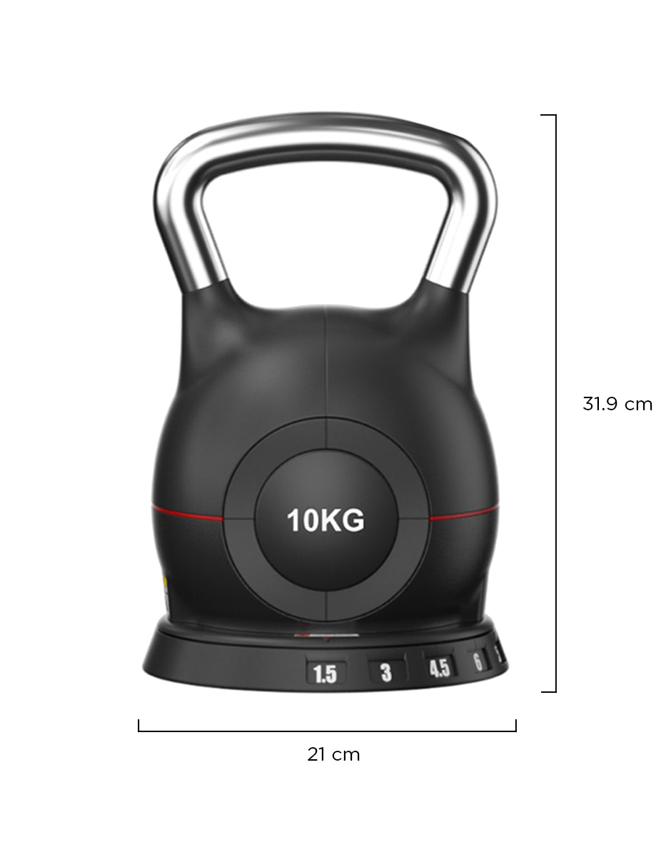 Pesa Campana Ajustable 10kg Magni Negro