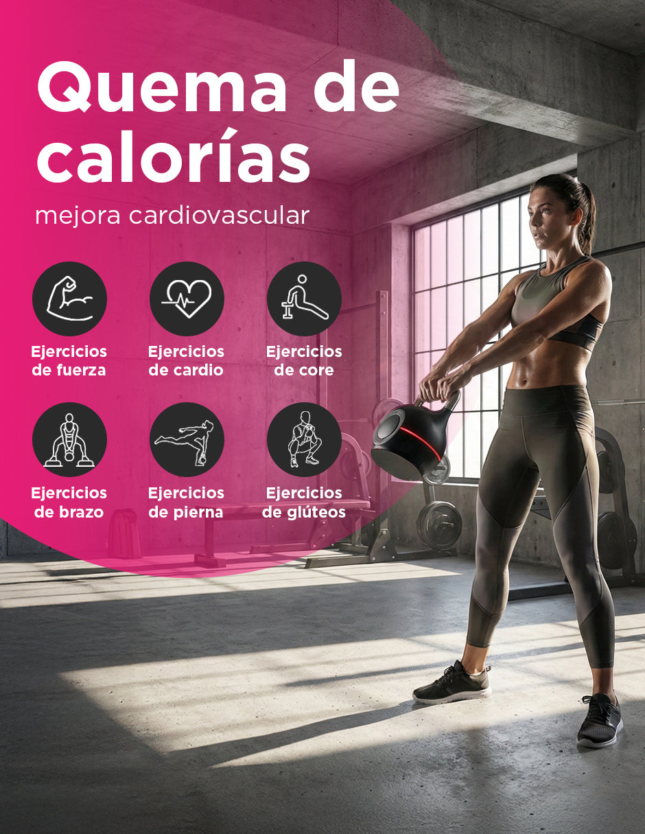Pesa Campana Ajustable 20kg Horus Negro