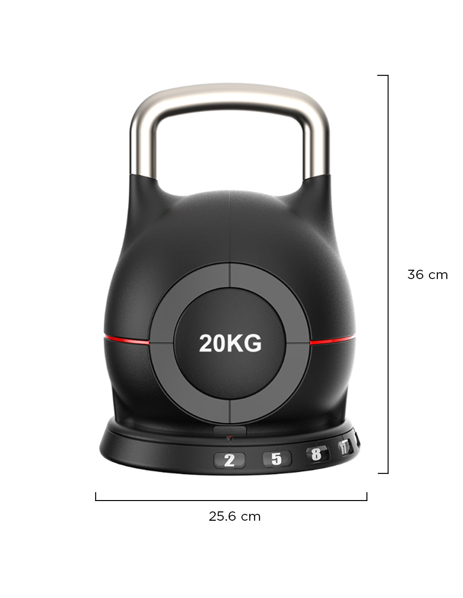 Pesa Campana Ajustable 20kg Horus Negro