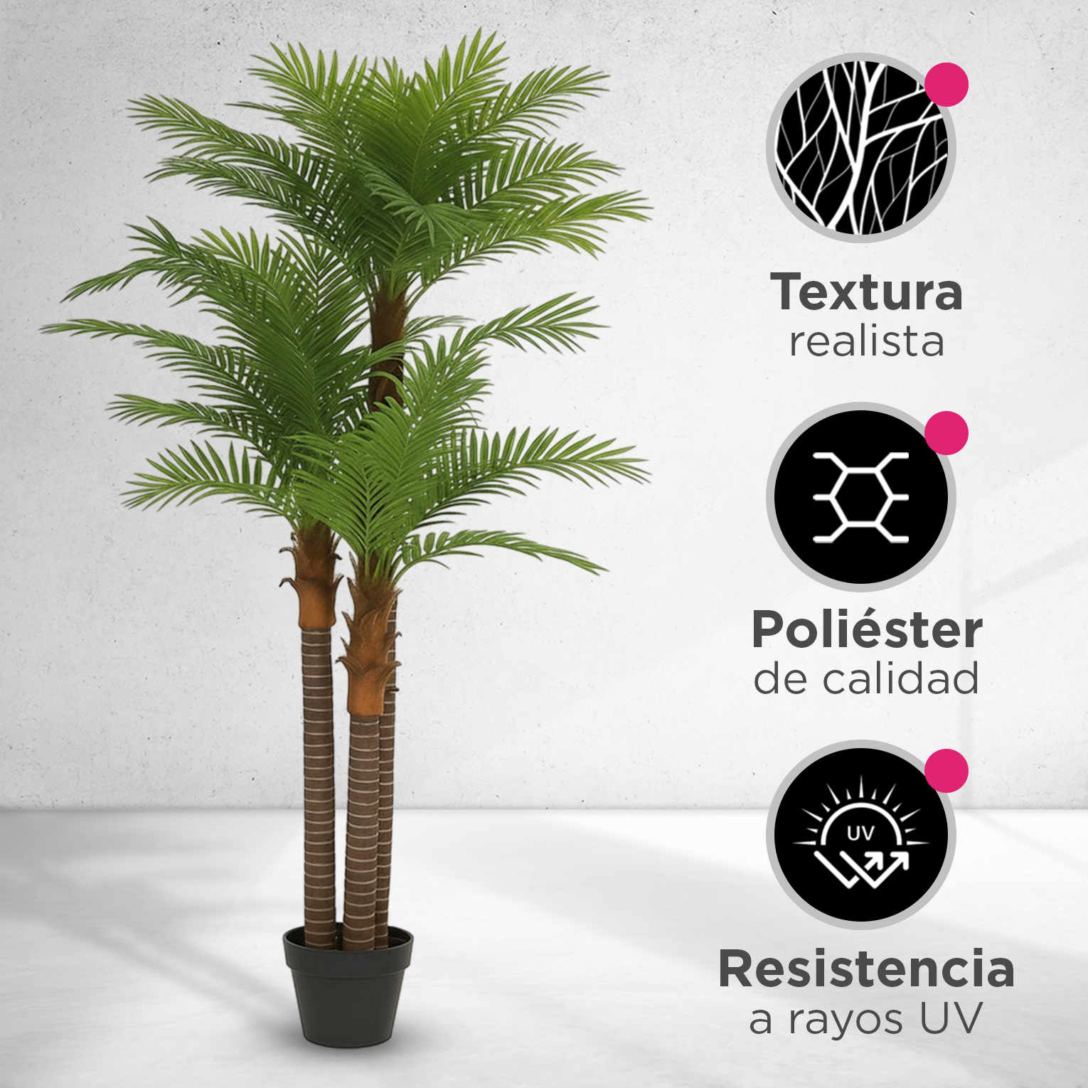 Planta Artificial Palmera de 240 cm