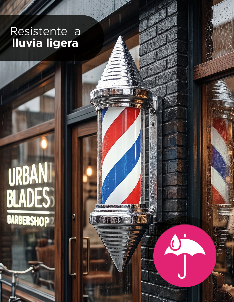 Poste Caramelo Elegante 90cm Figa Giratorio Para Barbería y Peluquería