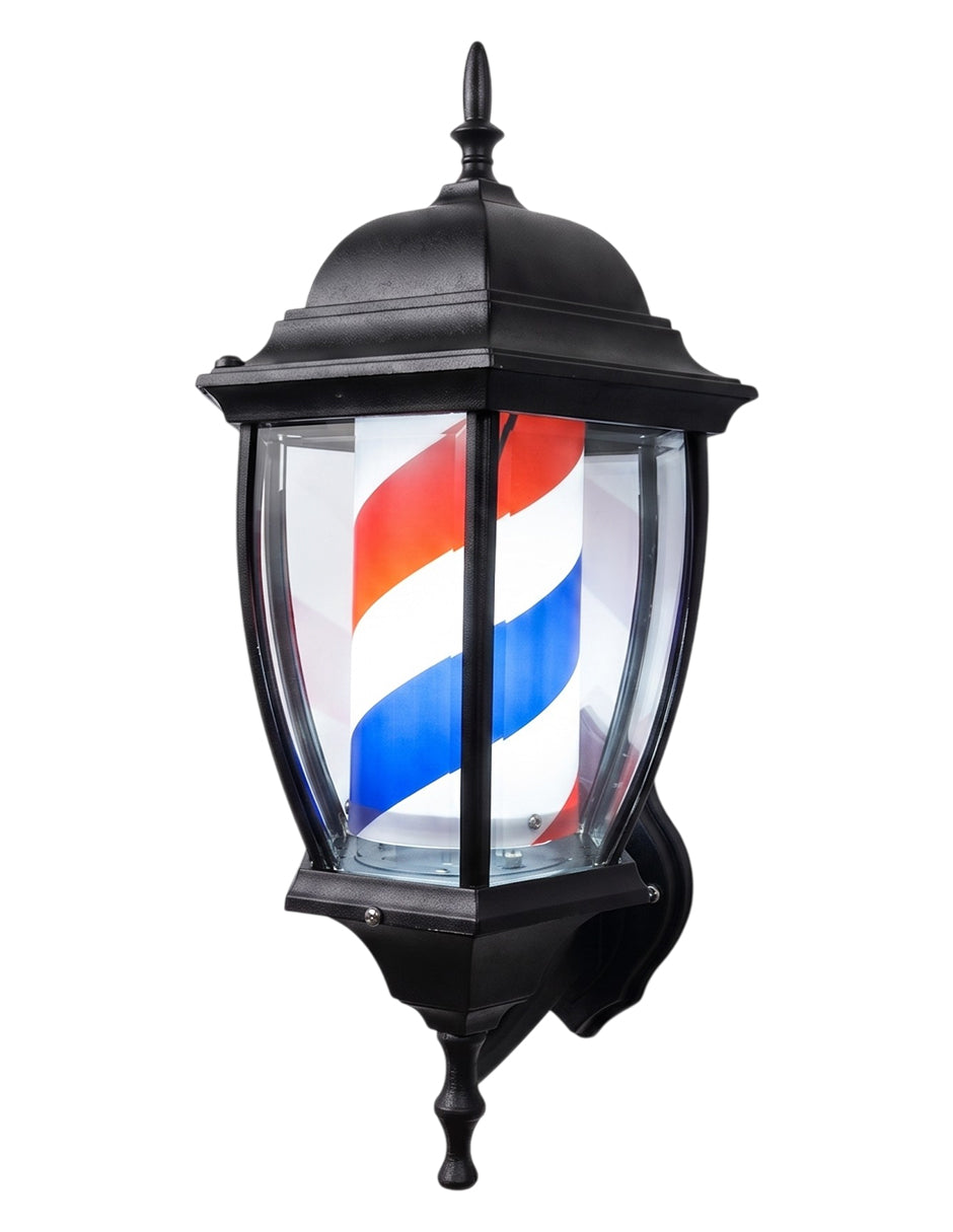 Poste De Barbero Luz Giratorio Caramelo Farol Enzo Vanlig con Iluminación LED