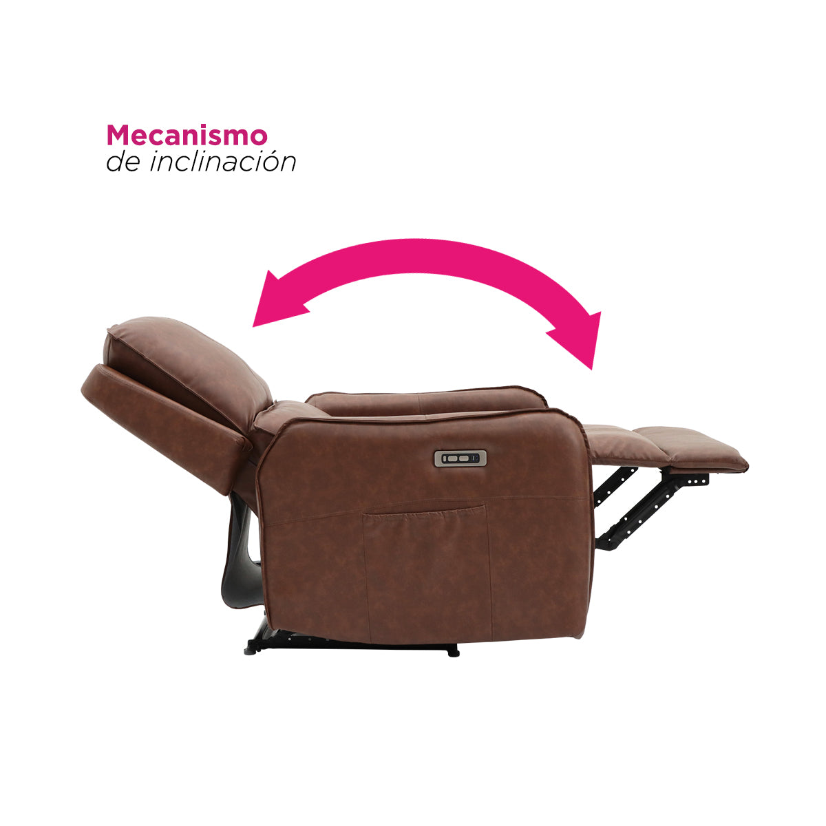 Sillón Reposet Eléctrico Quebec Café