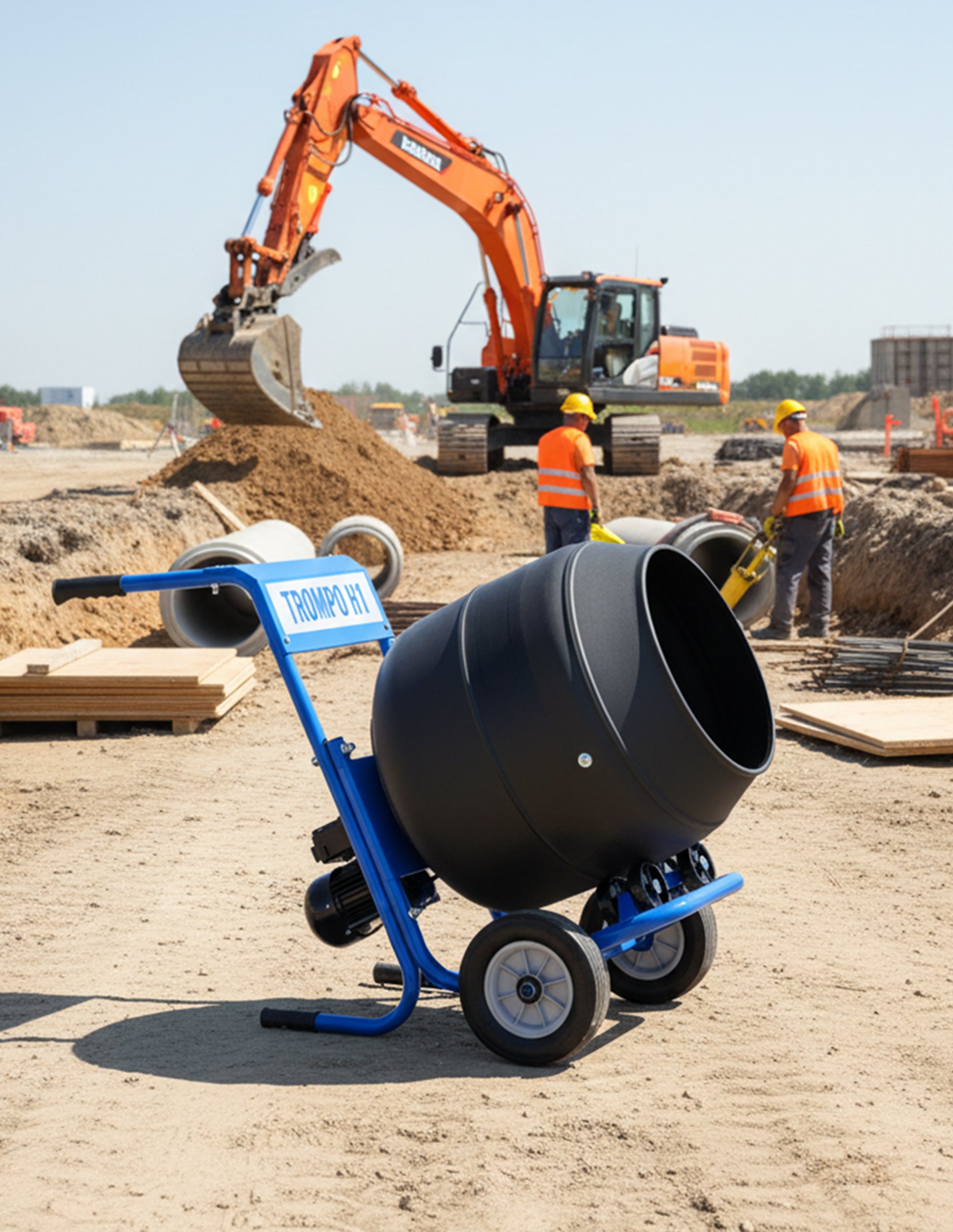 Revolvedora Eléctrica De Cemento 4m3 Mortero Estuco 500w