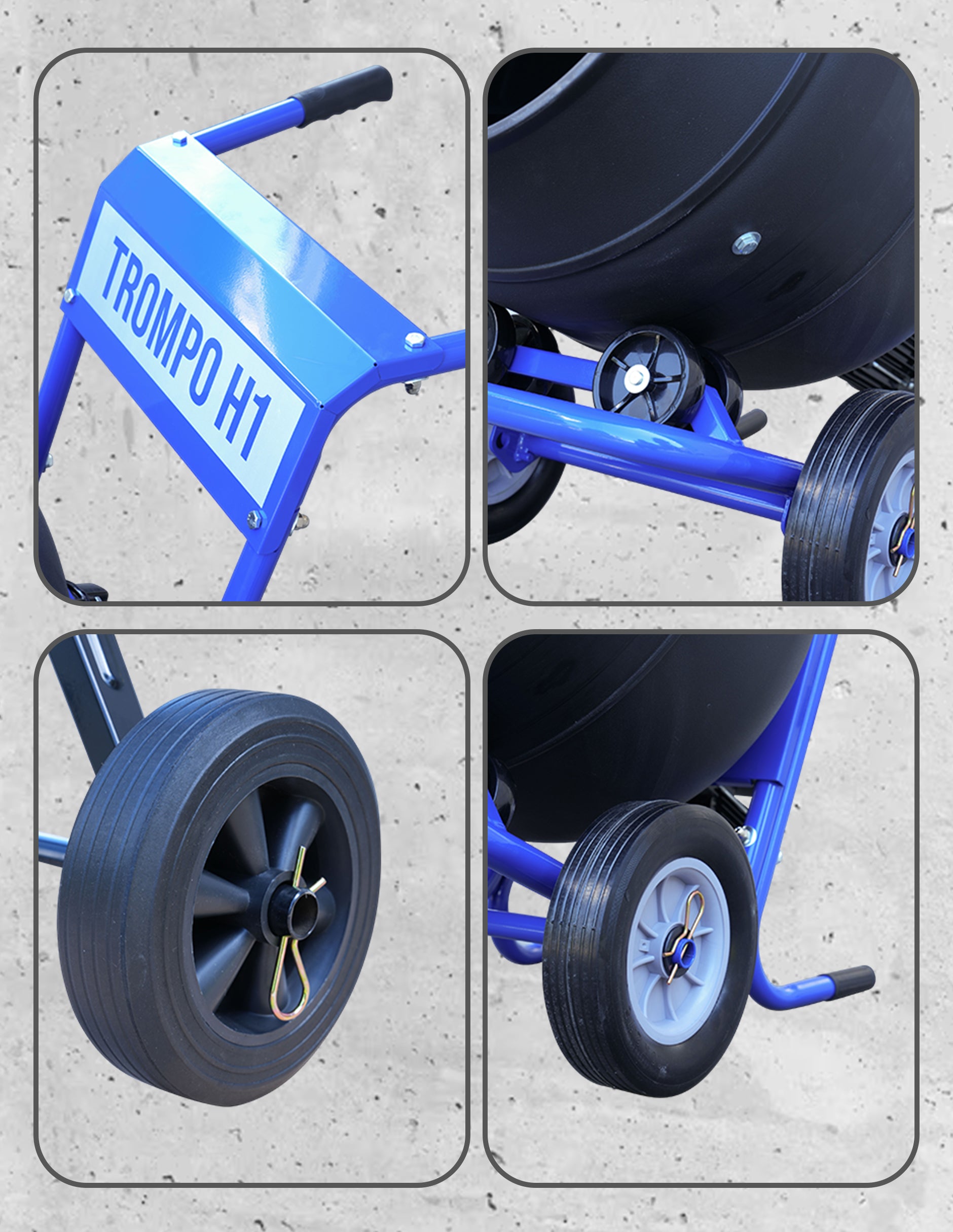 Revolvedora Eléctrica De Cemento 4m3 Mortero Estuco 500w