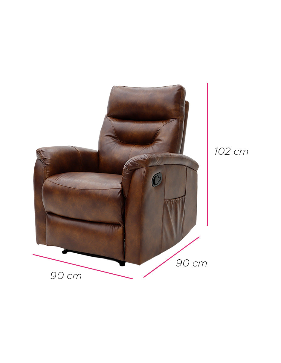 Sillón Reposet Reclinable  Manual Lubeck Café