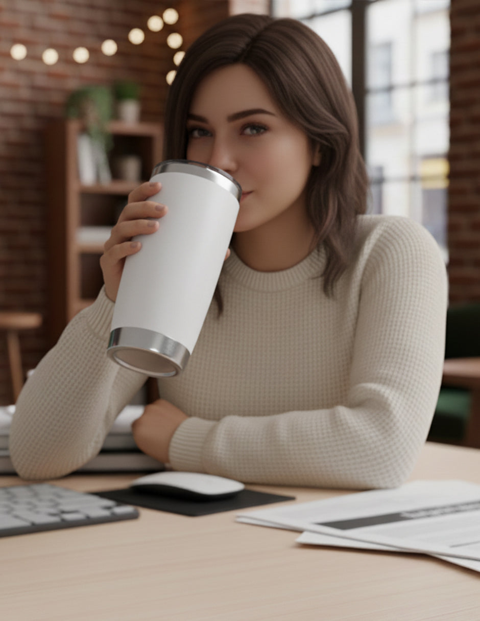 Set 25 Termos De 20oz Blanco.