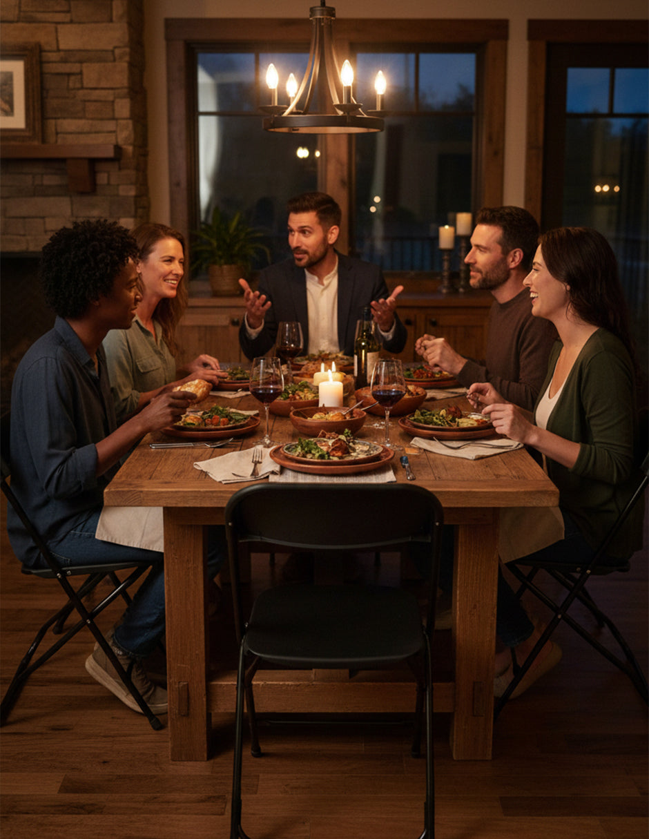 Set de 10 Sillas Plegables Negras Vanlig