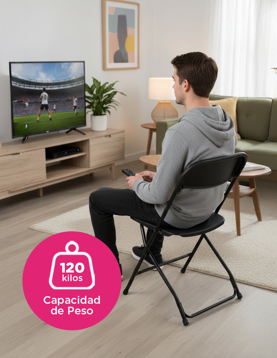 Set de 10 Sillas Plegables Negras Vanlig