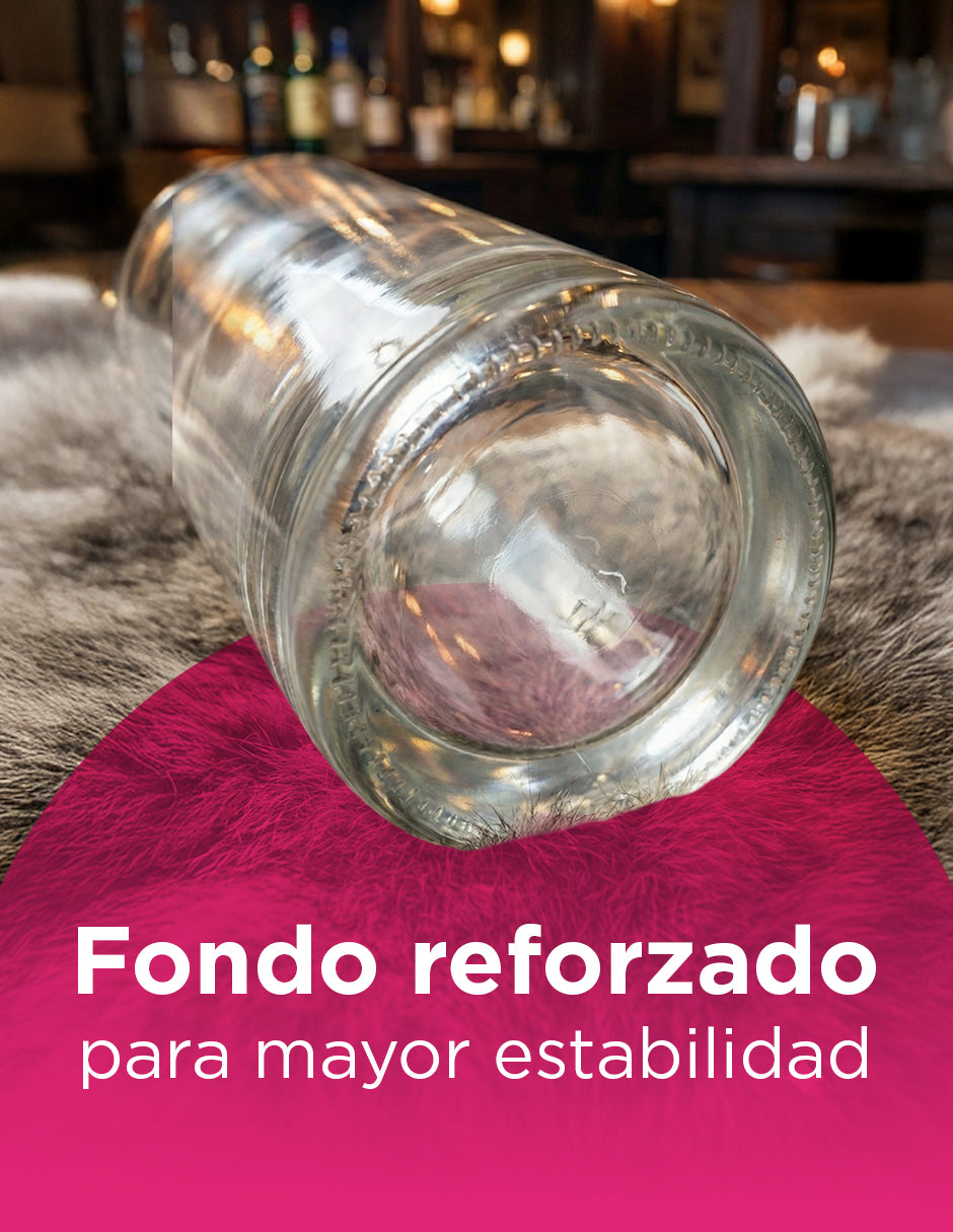 Set de 12 Botellas Licoreras de Vidrio Premium: 750ml con Sellado Hermético de Alta Densidad