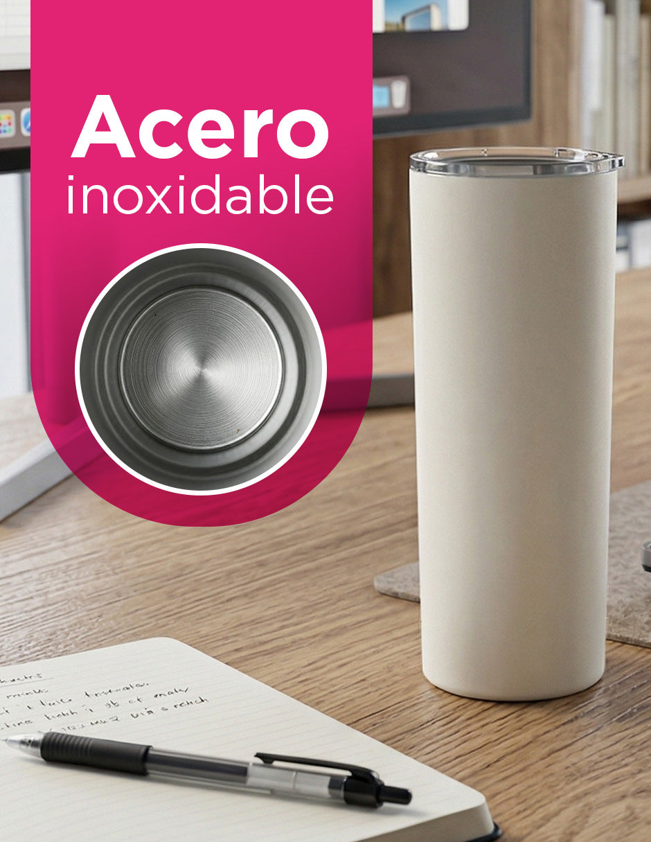 Set de 50 Termos de Acero Inoxidable Yonaiker 20oz Blanco para Sublimar