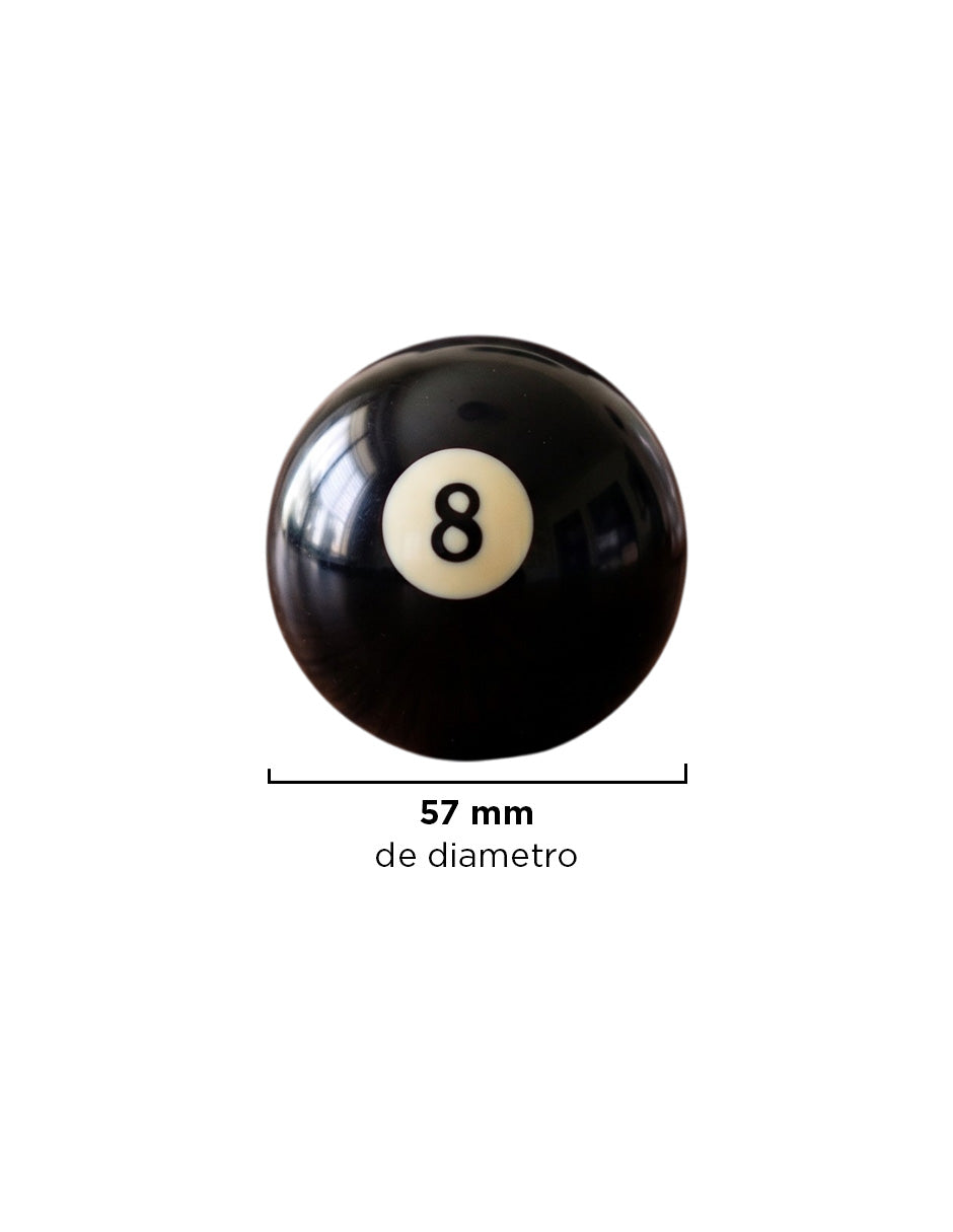 Set de Bolas de Billar Eberle Negro en Resina de Poliéster para Pool Estándar