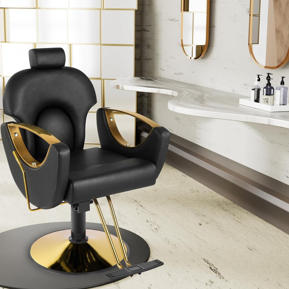 Sillón Barbería Ferrara Negro