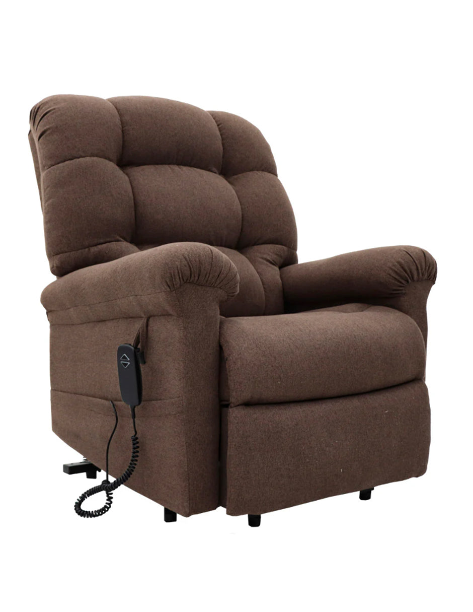Sillón Reclinable Eléctrico Masaje Vibratorio Madrid Café
