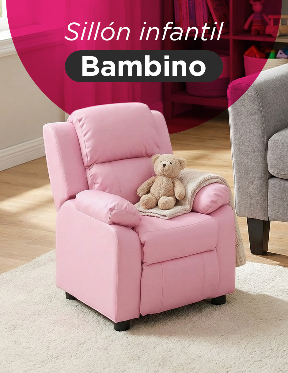 Sillón Reclinable Reposet Infantil Rosa