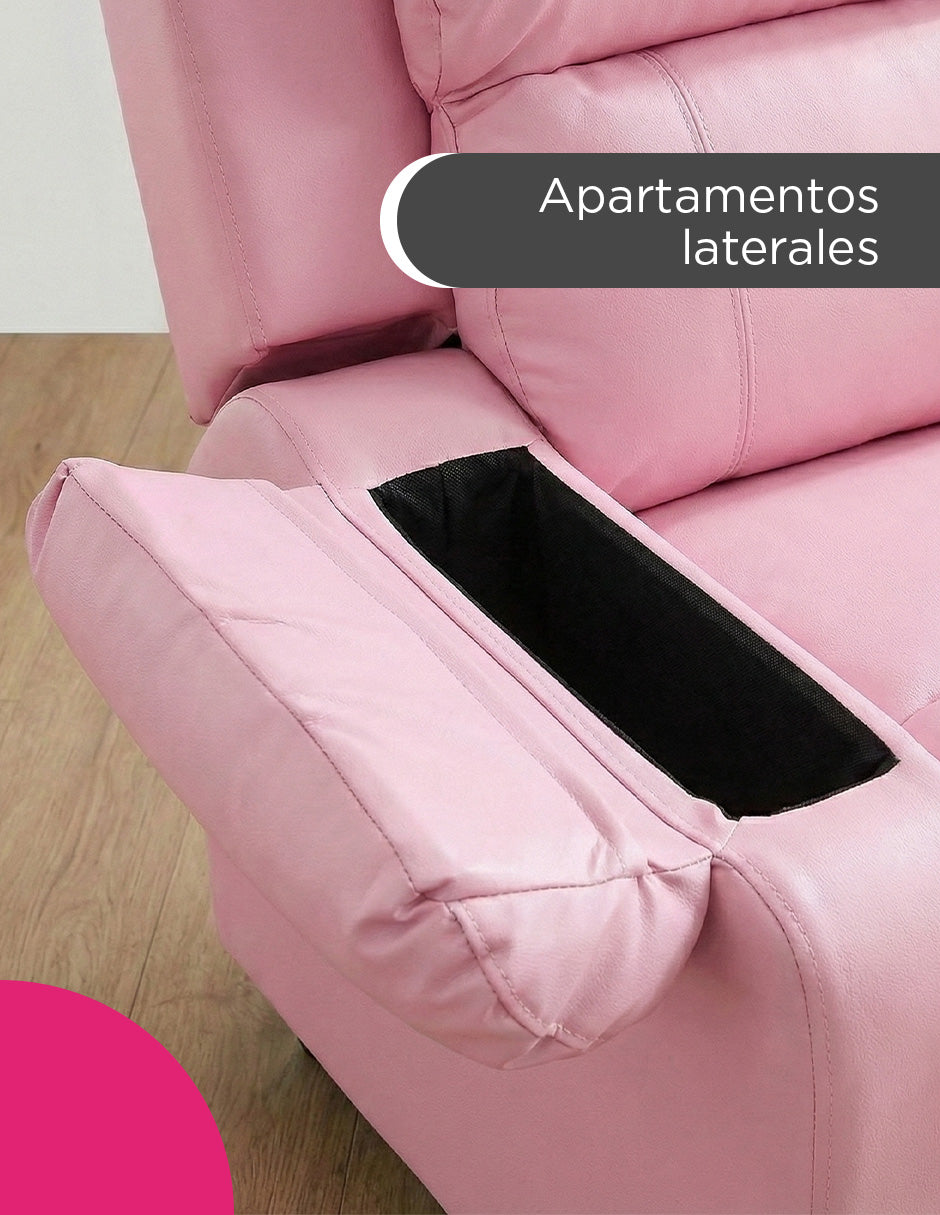 Sillón Reclinable Reposet Infantil Rosa