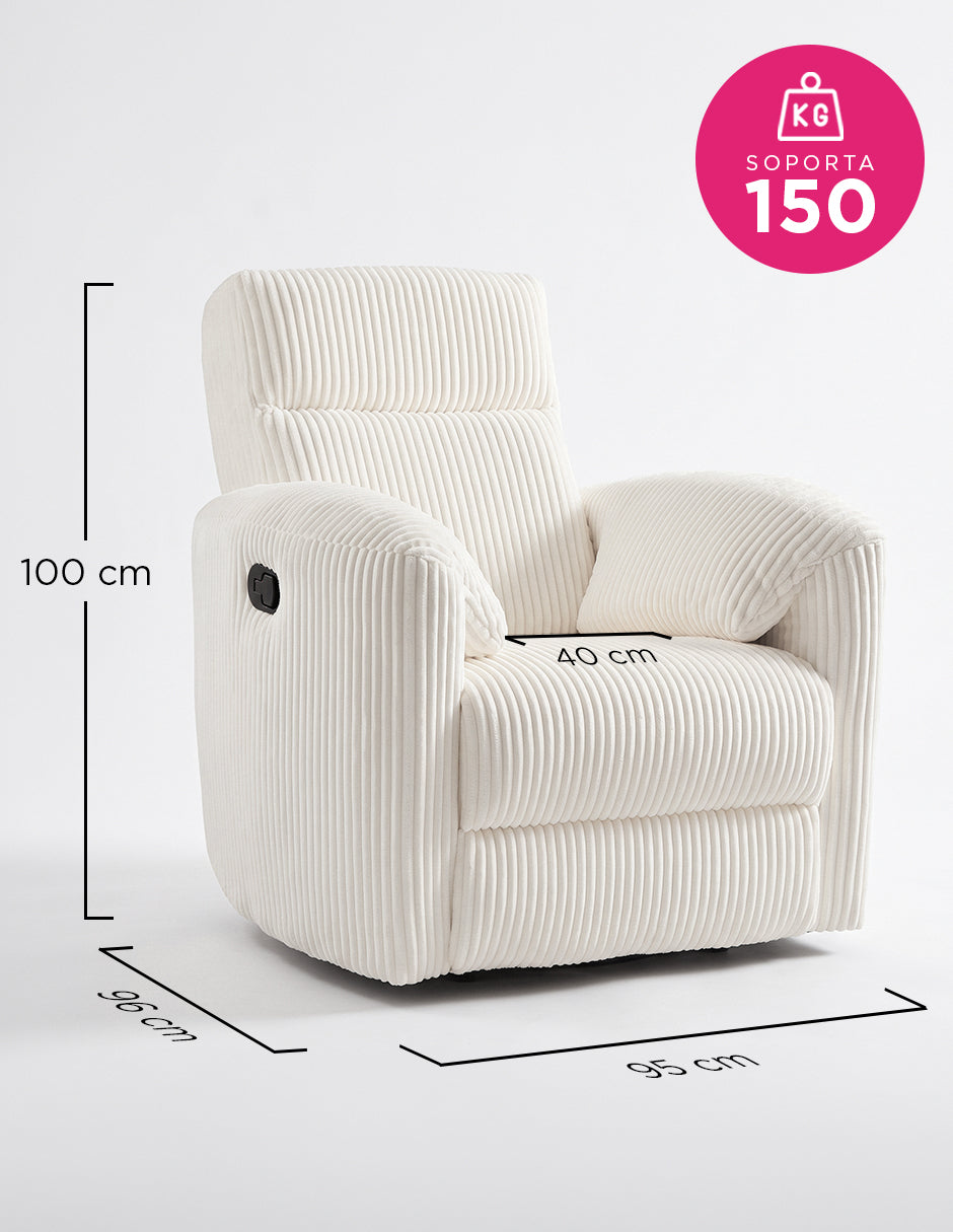 Sillón Reposet Giratorio Mecedora Blancusco Vanlig