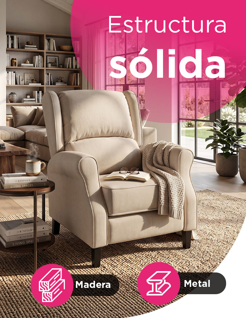 Sillón Reposet Marsella Beige
