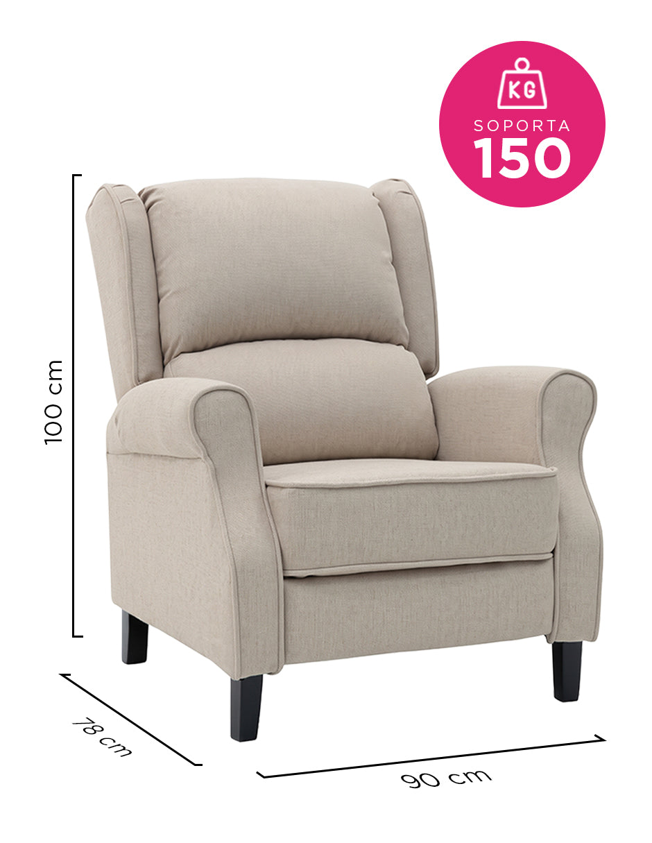 Sillón Reposet Marsella Beige