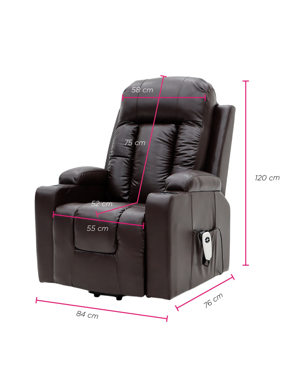 Sillón Reposet Napoli Café Eléctrico 6