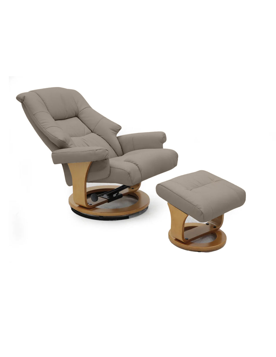 Sillón Reposet con Taburete Paris Beige