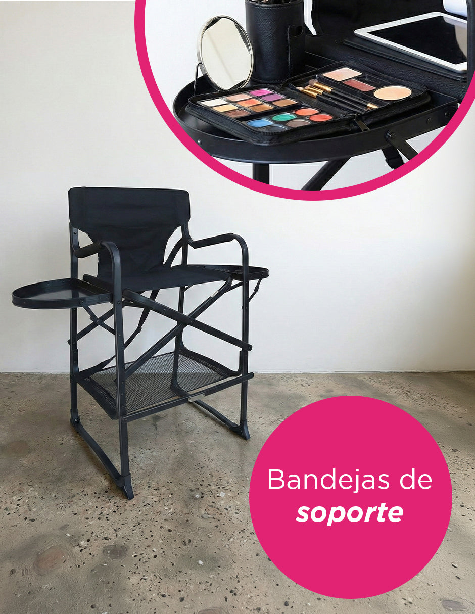 Silla De Director Premium Con Bandejas