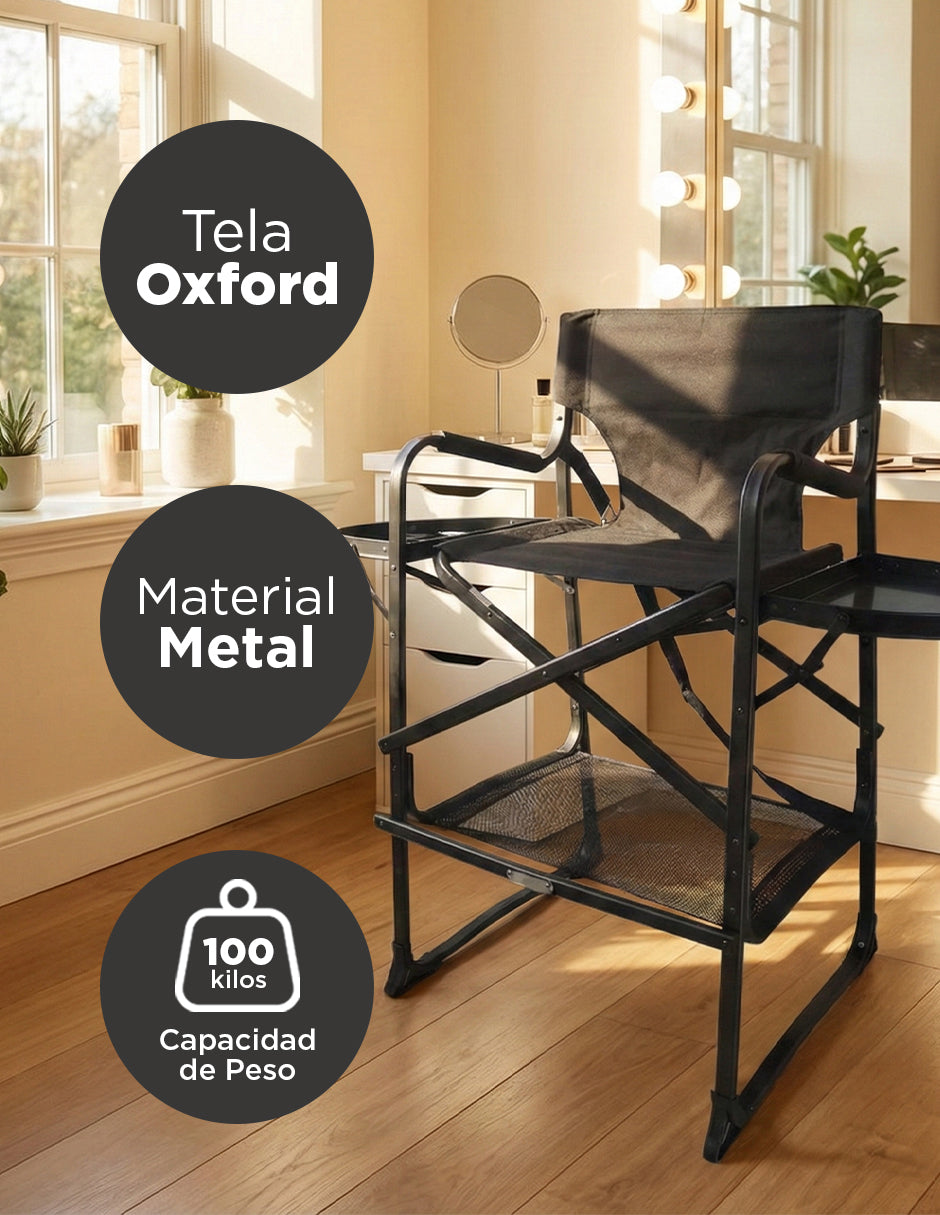 Silla De Director Premium Con Bandejas