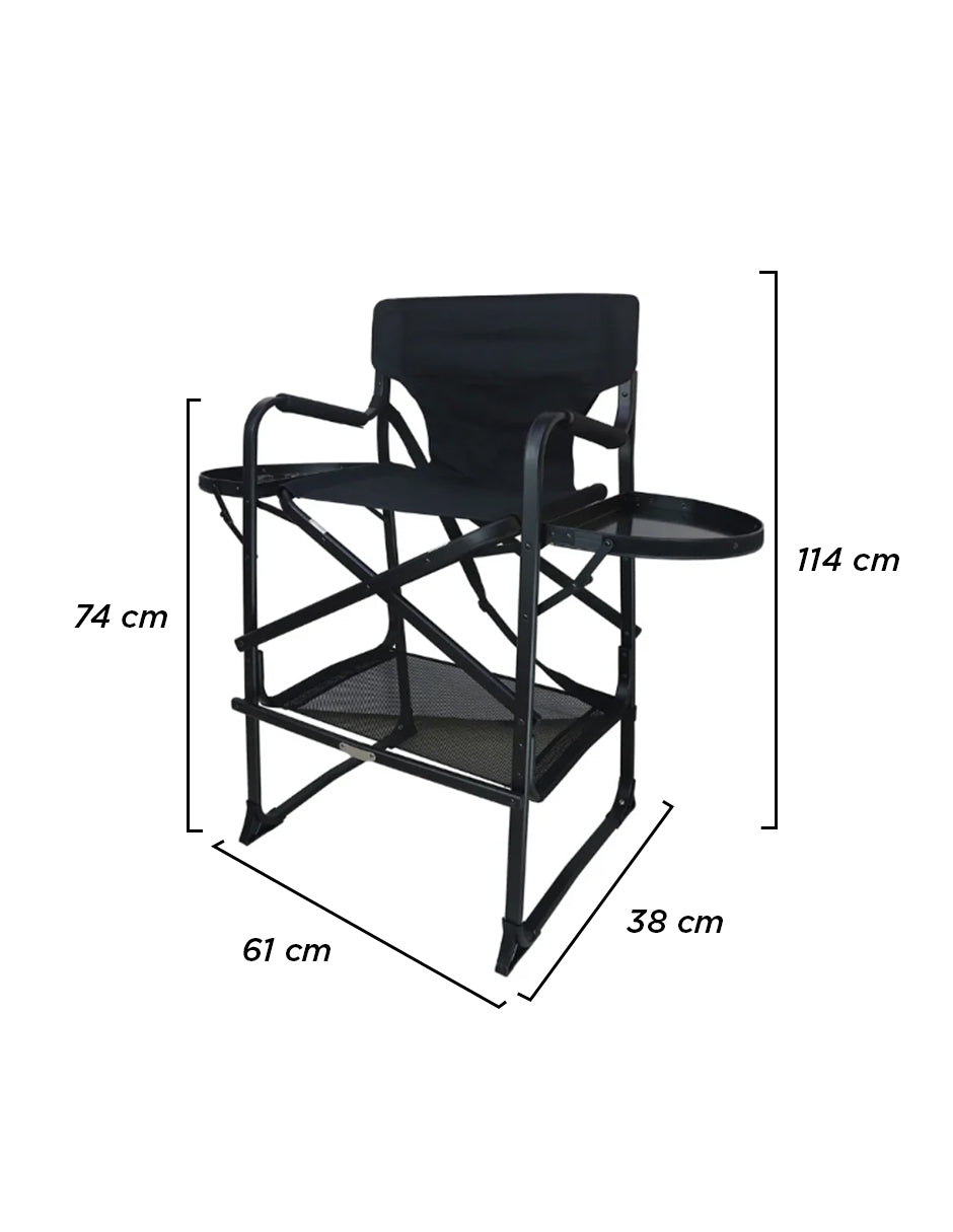Silla De Director Premium Con Bandejas