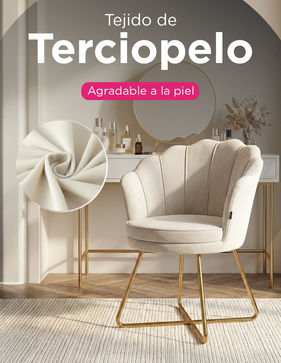 Silla De Hogar Concha Cadiz Blanca