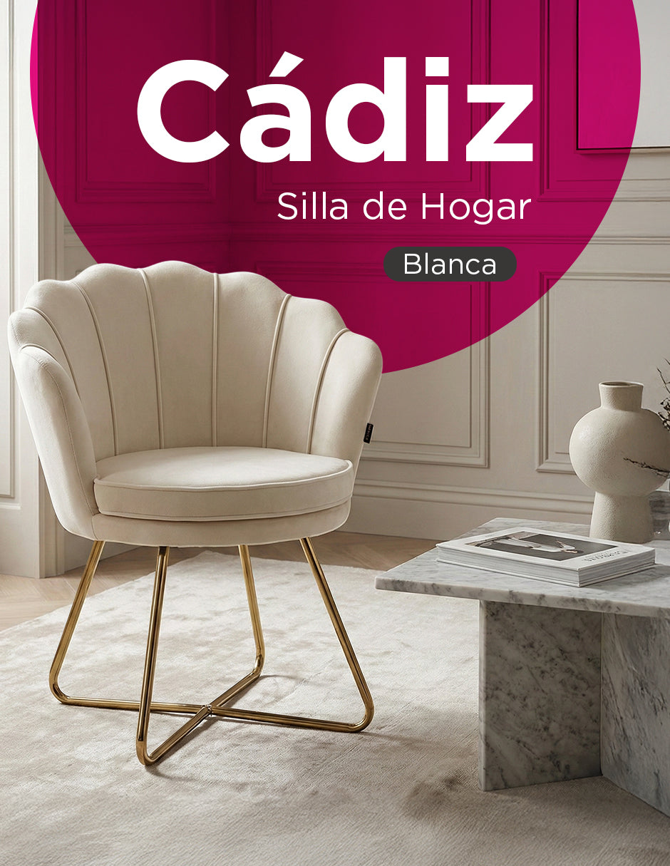 Silla De Hogar Concha Cadiz Blanca