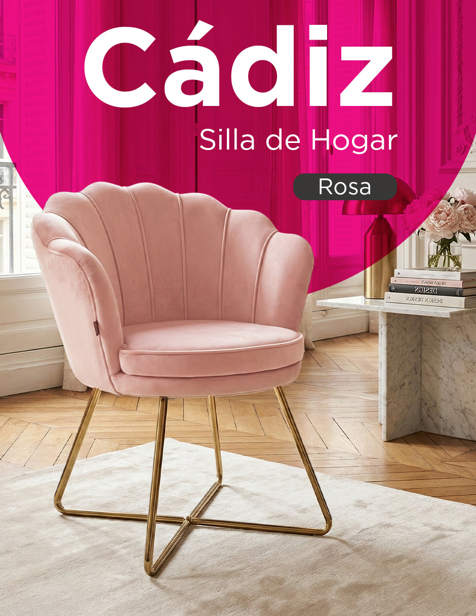Silla De Hogar Concha Cadiz Rosa