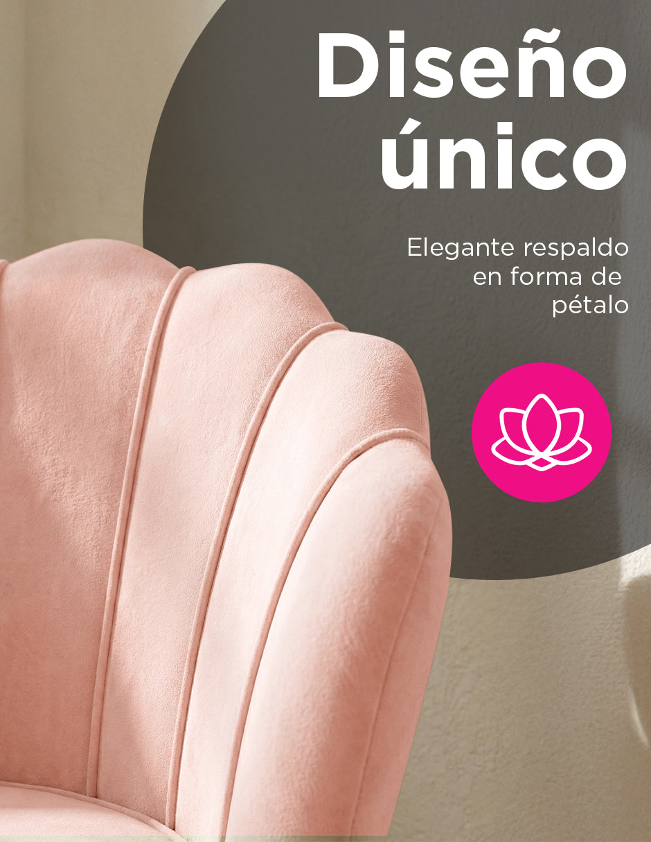 Silla De Hogar Concha Cadiz Rosa