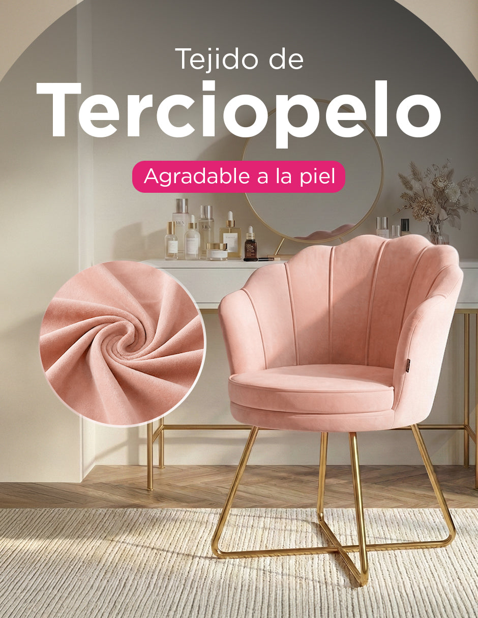 Silla De Hogar Concha Cadiz Rosa