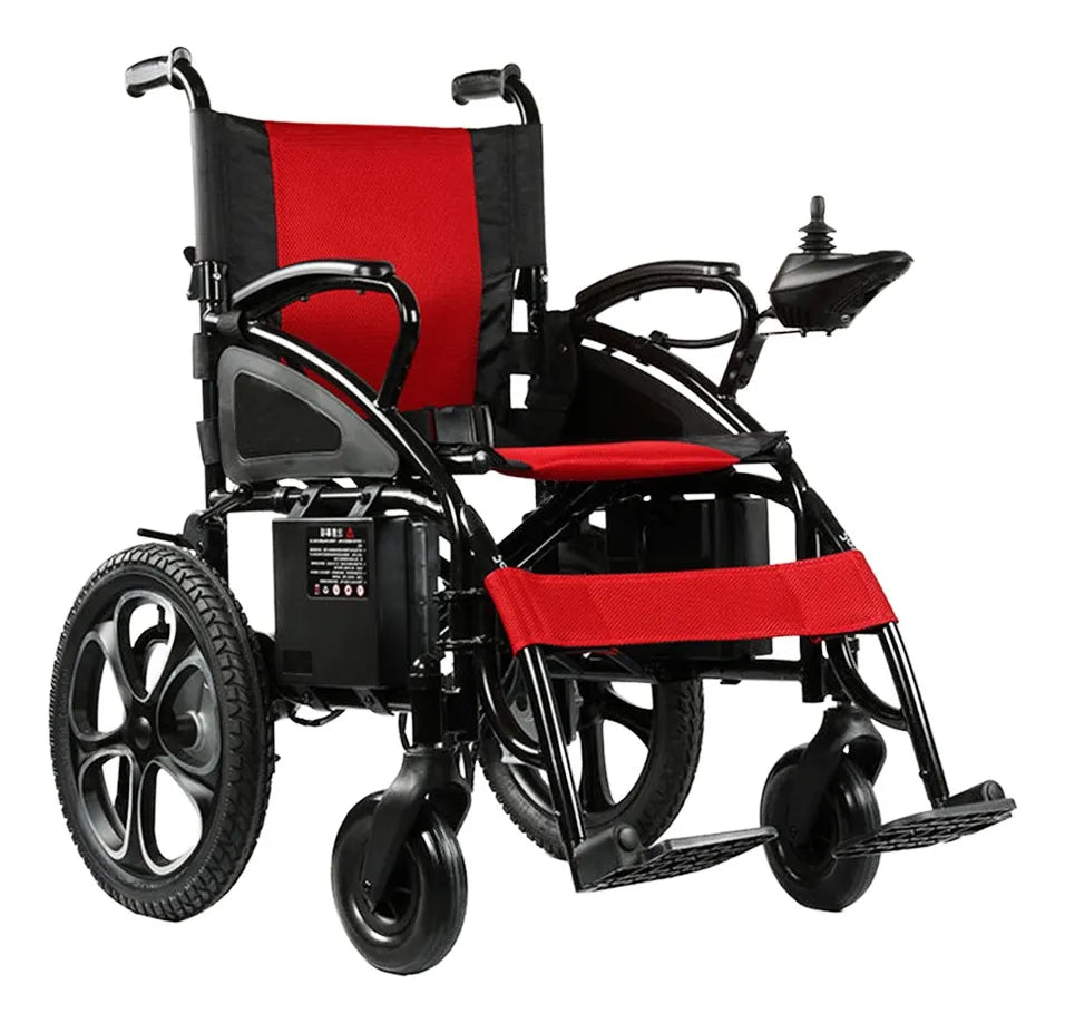 Silla De Ruedas Eléctrica Todo Terreno Vanlig Color Rojo/Negro