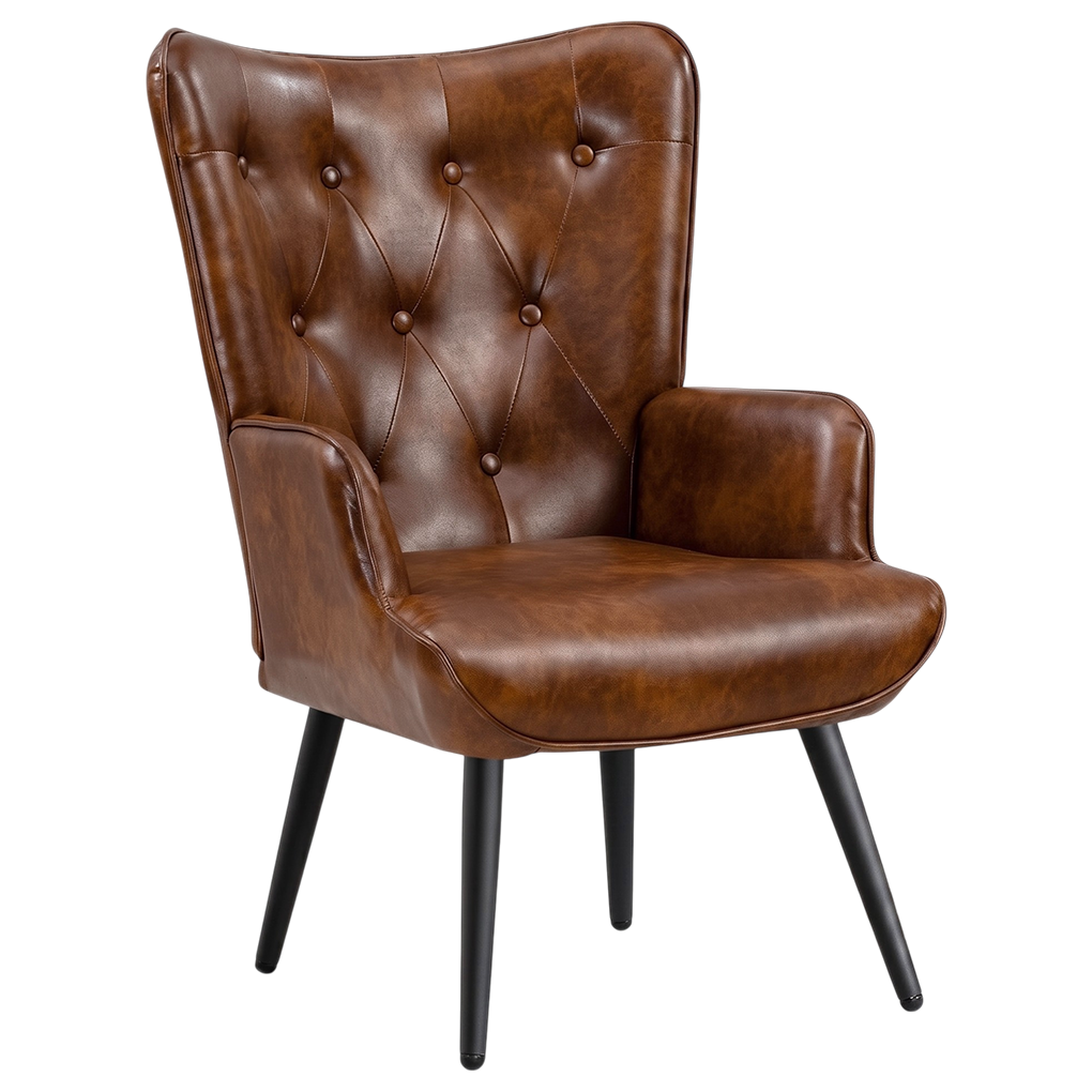 Silla Elegante Para Salacomedor Zamora Vinipiel Café