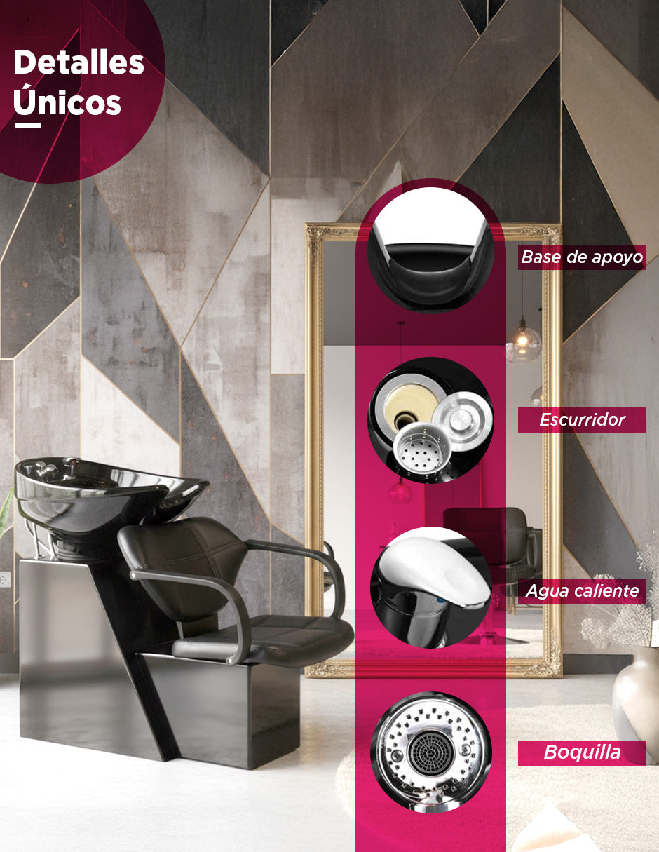 Silla Lavacabezas Atia Negro