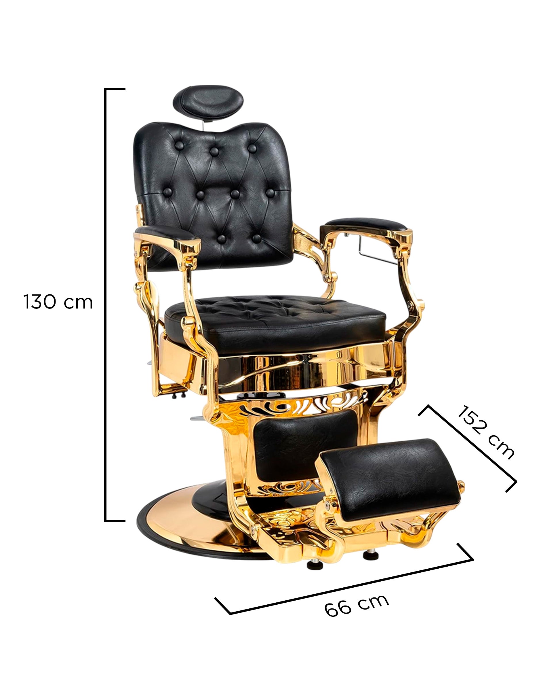 Sillon Barberia Volterra Negro Gold